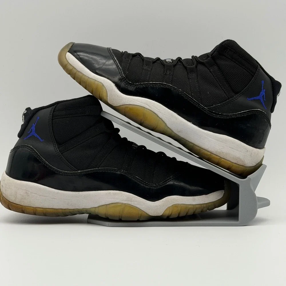 Jordan 11 Space Jam Black/Dark Concord-White 378038-003 Size 7Y 8.5W